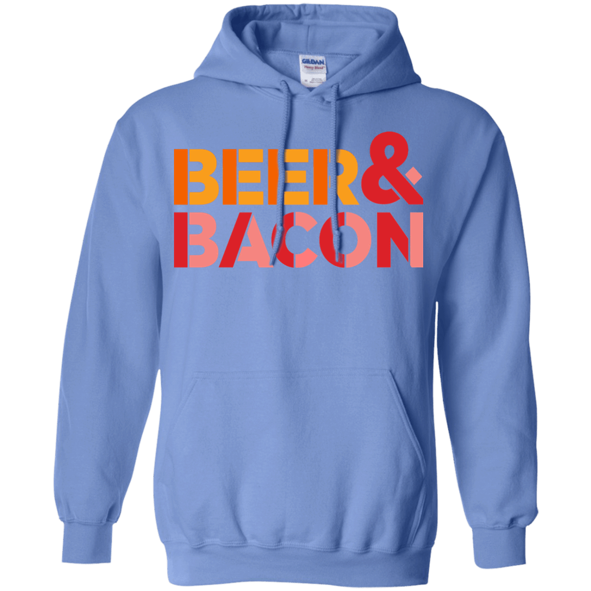 Sweatshirts Carolina Blue / Small Beer And Bacon Pullover Hoodie