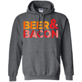 Sweatshirts Dark Heather / Small Beer And Bacon Pullover Hoodie