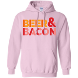 Sweatshirts Light Pink / Small Beer And Bacon Pullover Hoodie