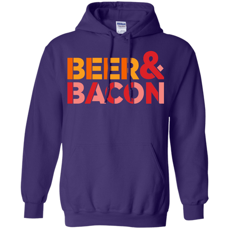 Sweatshirts Purple / Small Beer And Bacon Pullover Hoodie