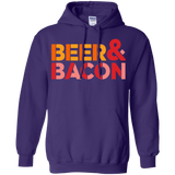 Sweatshirts Purple / Small Beer And Bacon Pullover Hoodie
