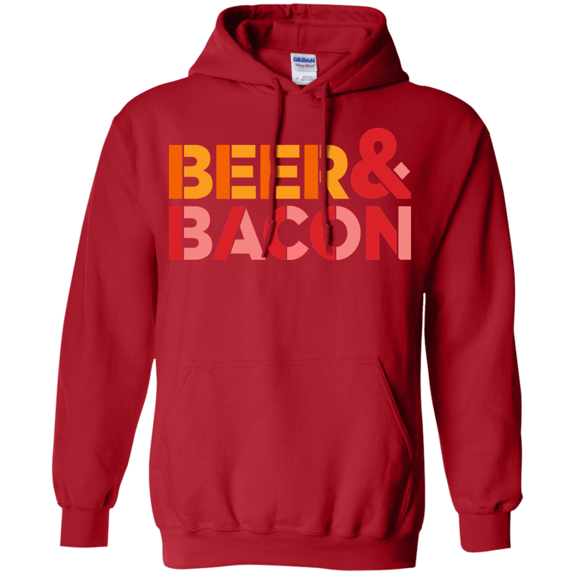 Sweatshirts Red / Small Beer And Bacon Pullover Hoodie