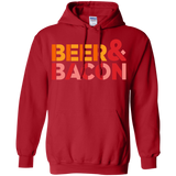 Sweatshirts Red / Small Beer And Bacon Pullover Hoodie