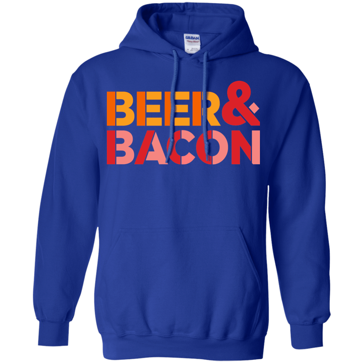 Sweatshirts Royal / Small Beer And Bacon Pullover Hoodie