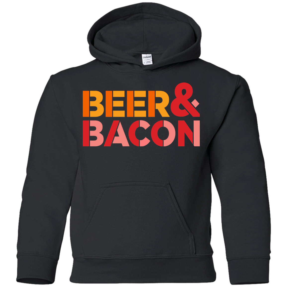 Sweatshirts Black / YS Beer And Bacon Youth Hoodie