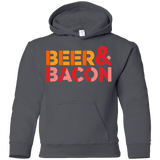 Sweatshirts Charcoal / YS Beer And Bacon Youth Hoodie