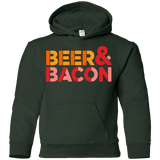 Sweatshirts Forest Green / YS Beer And Bacon Youth Hoodie