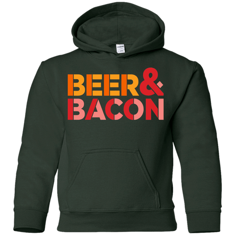 Sweatshirts Forest Green / YS Beer And Bacon Youth Hoodie
