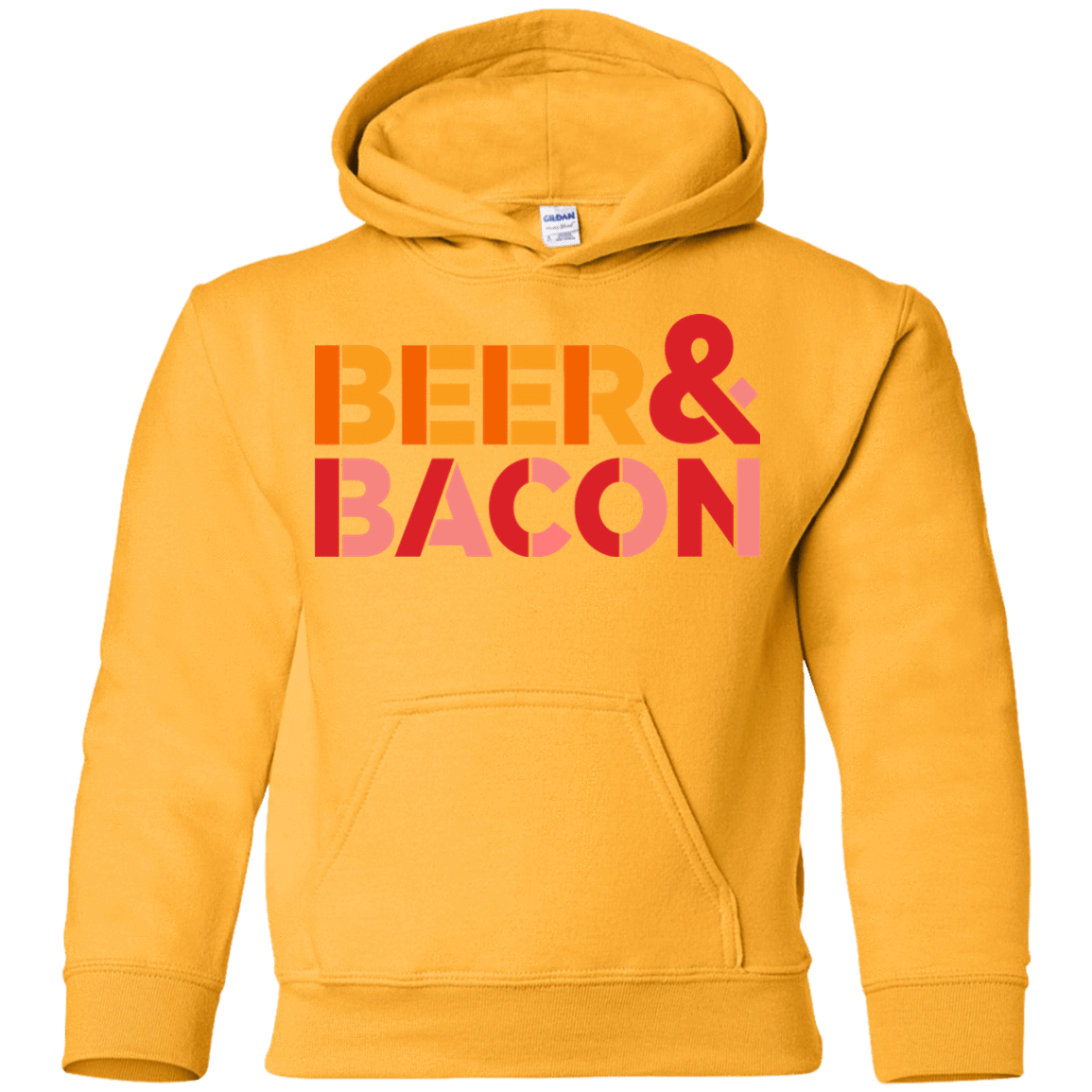 Sweatshirts Gold / YS Beer And Bacon Youth Hoodie