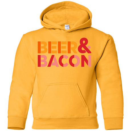 Sweatshirts Gold / YS Beer And Bacon Youth Hoodie