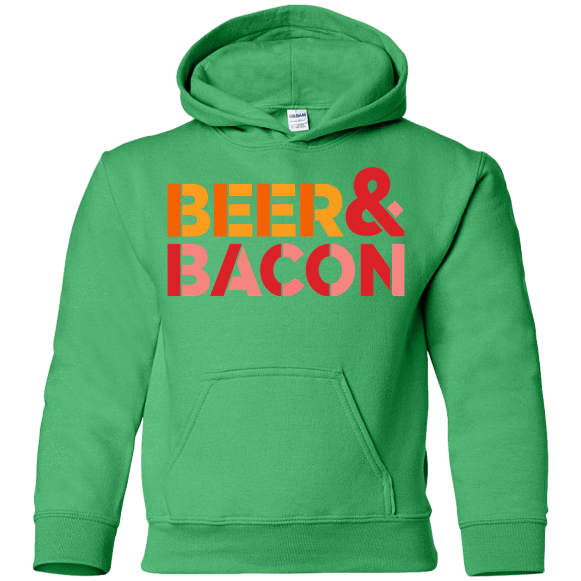 Sweatshirts Irish Green / YS Beer And Bacon Youth Hoodie