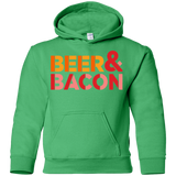 Sweatshirts Irish Green / YS Beer And Bacon Youth Hoodie