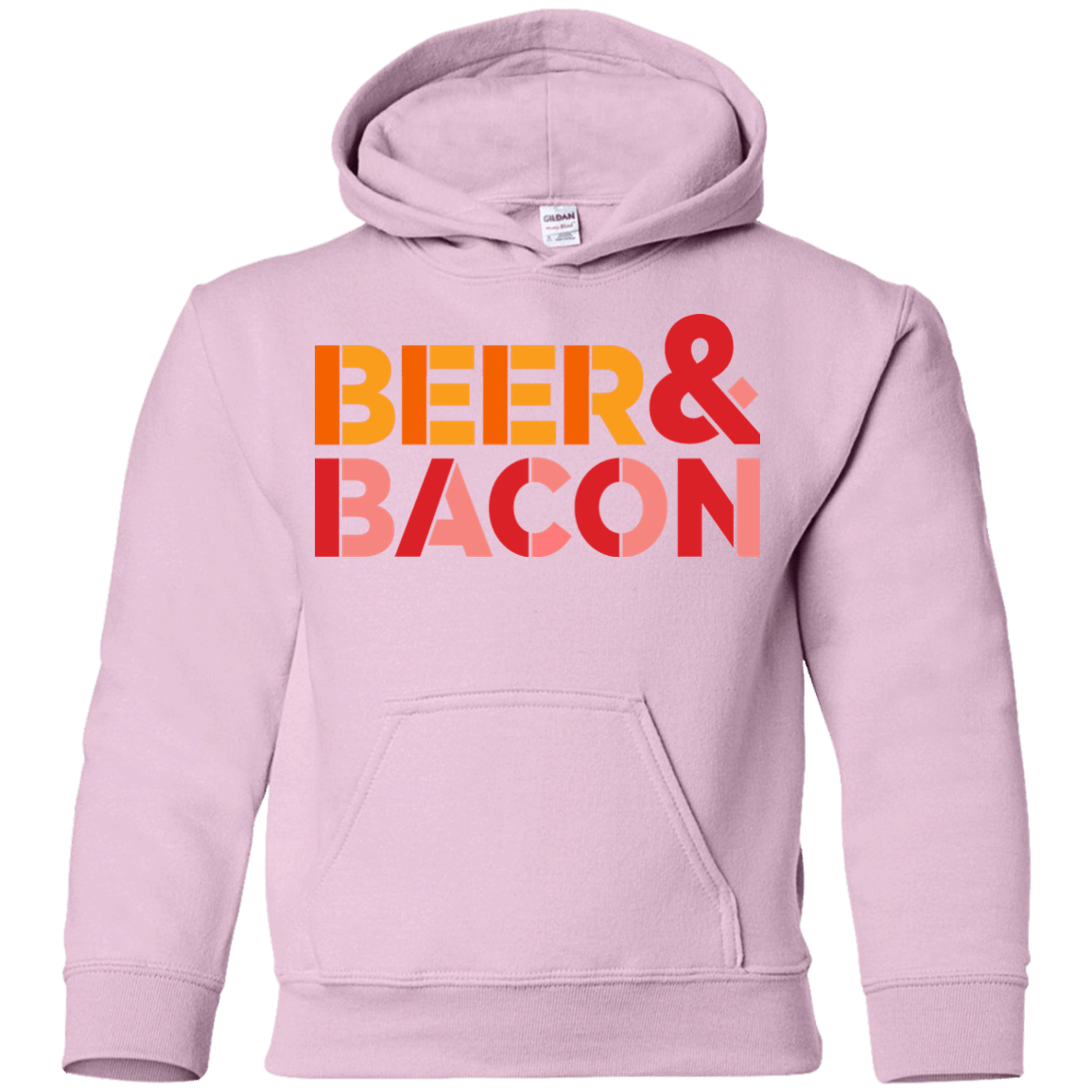 Sweatshirts Light Pink / YS Beer And Bacon Youth Hoodie