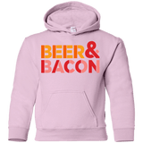 Sweatshirts Light Pink / YS Beer And Bacon Youth Hoodie