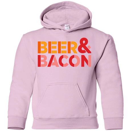 Sweatshirts Light Pink / YS Beer And Bacon Youth Hoodie