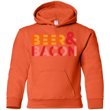 Sweatshirts Orange / YS Beer And Bacon Youth Hoodie