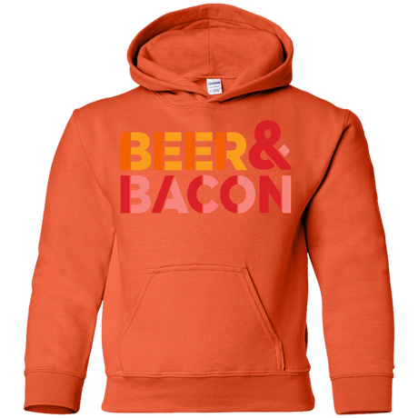 Sweatshirts Orange / YS Beer And Bacon Youth Hoodie