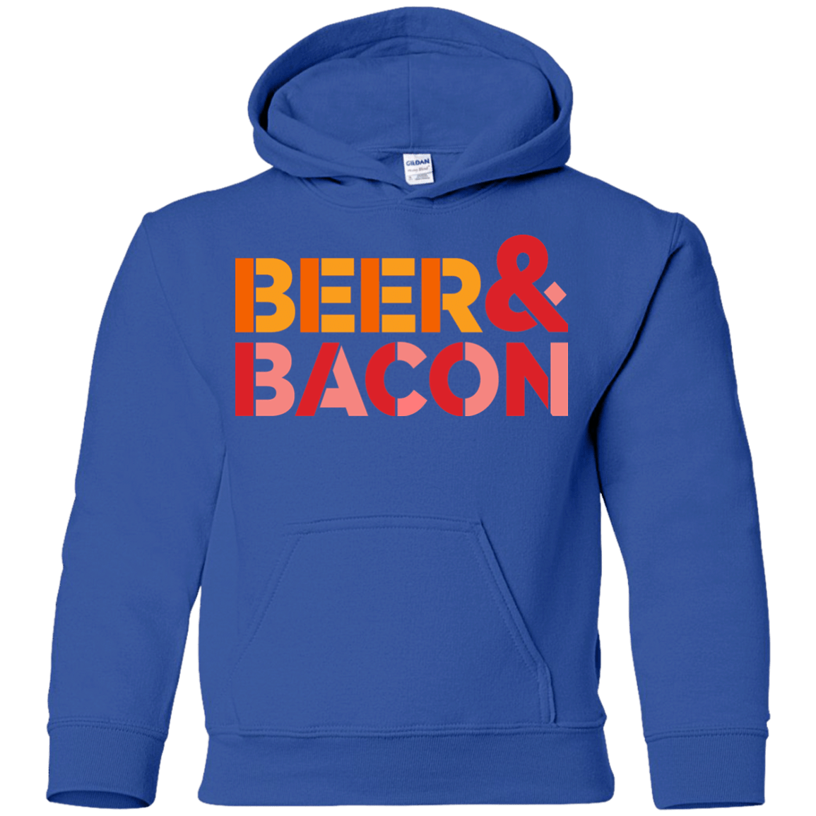 Sweatshirts Royal / YS Beer And Bacon Youth Hoodie