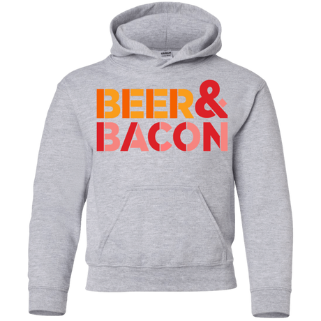 Sweatshirts Sport Grey / YS Beer And Bacon Youth Hoodie