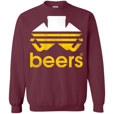 Sweatshirts Maroon / Small Beers Crewneck Sweatshirt