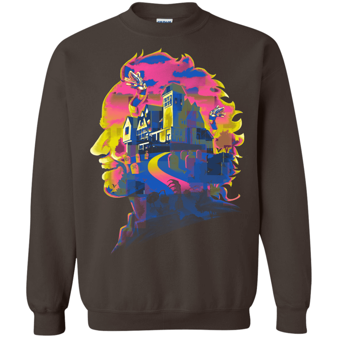 Sweatshirts Dark Chocolate / S Beetlejuice Silhouette Crewneck Sweatshirt