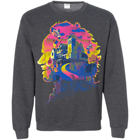 Sweatshirts Dark Heather / S Beetlejuice Silhouette Crewneck Sweatshirt