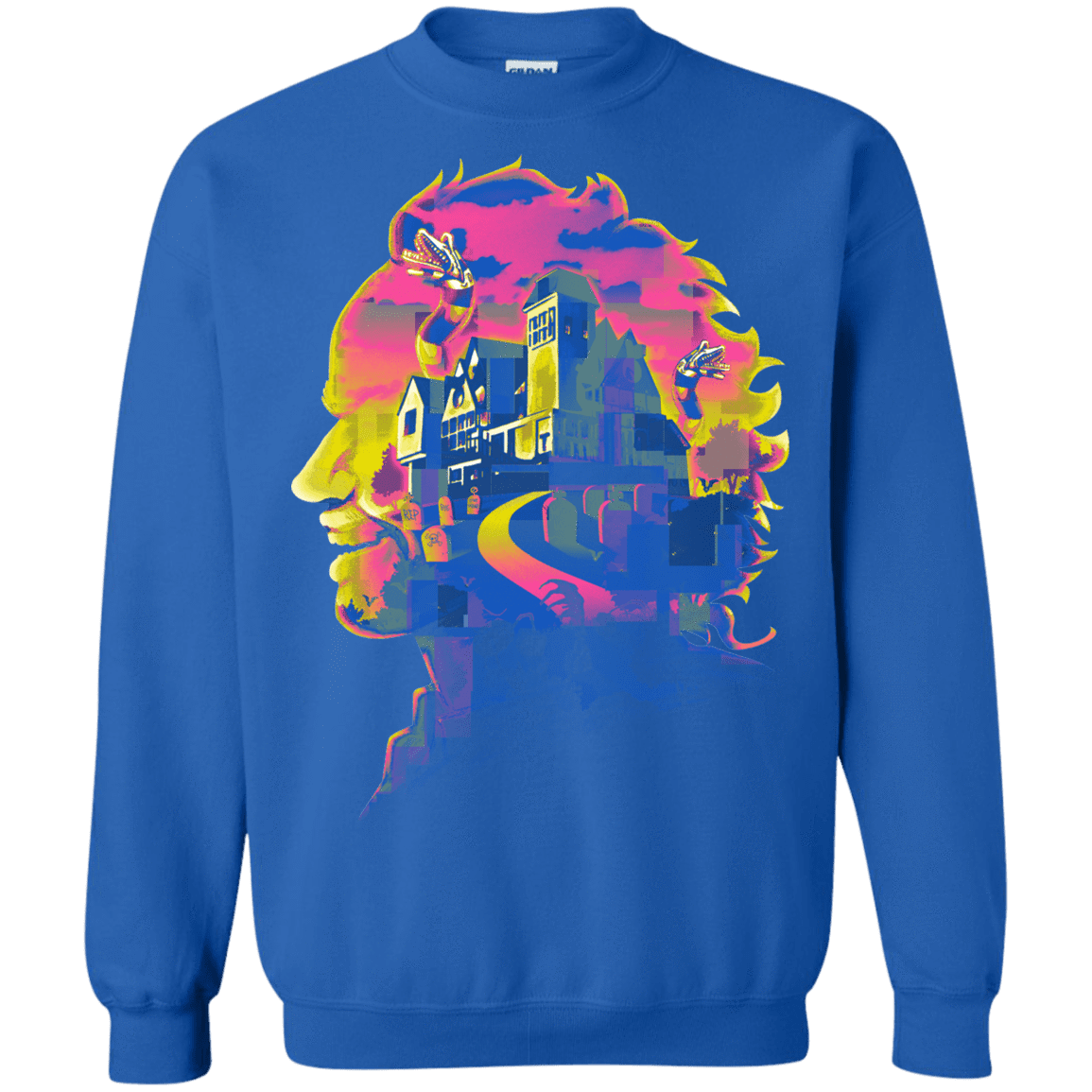 Sweatshirts Royal / S Beetlejuice Silhouette Crewneck Sweatshirt