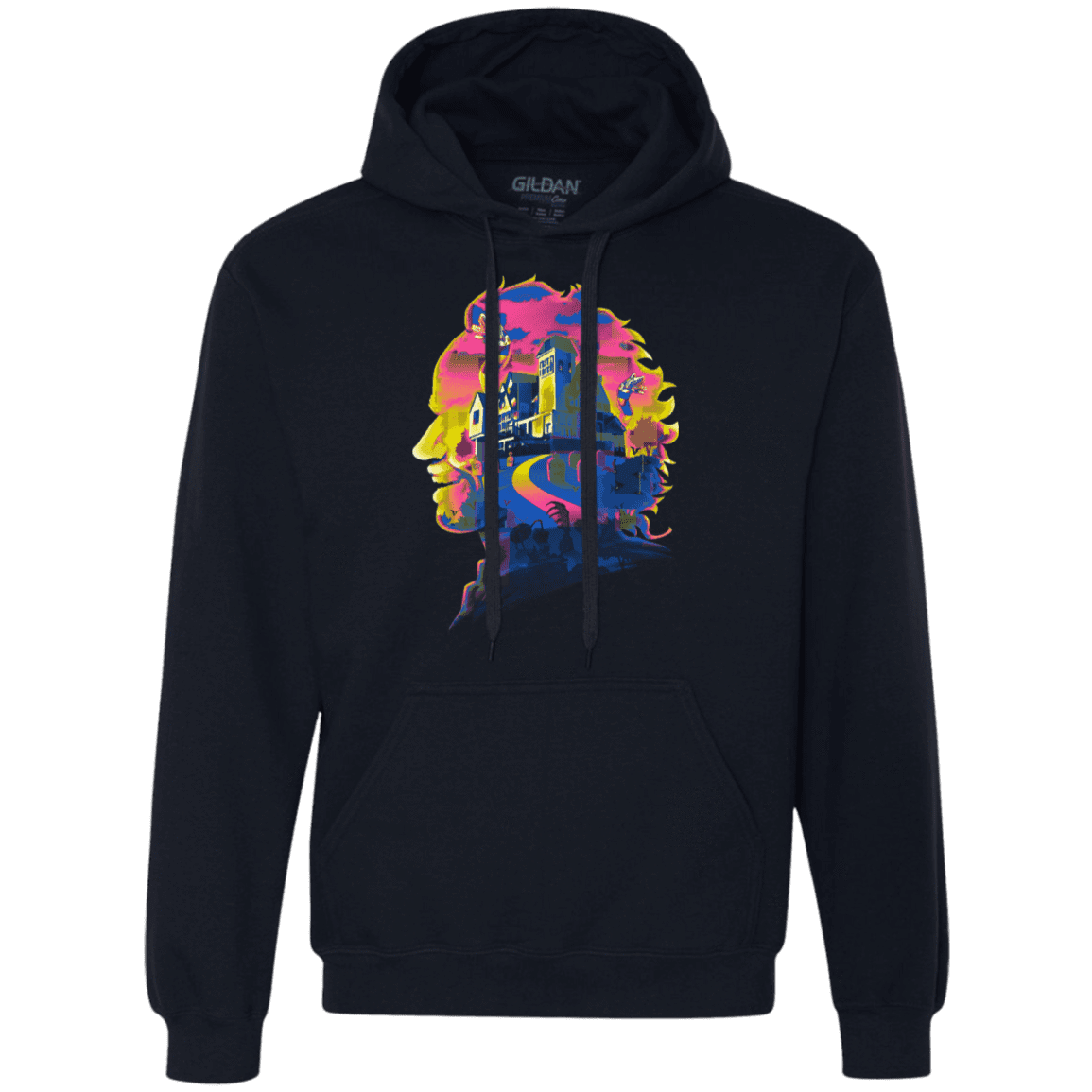 Sweatshirts Navy / S Beetlejuice Silhouette Premium Fleece Hoodie