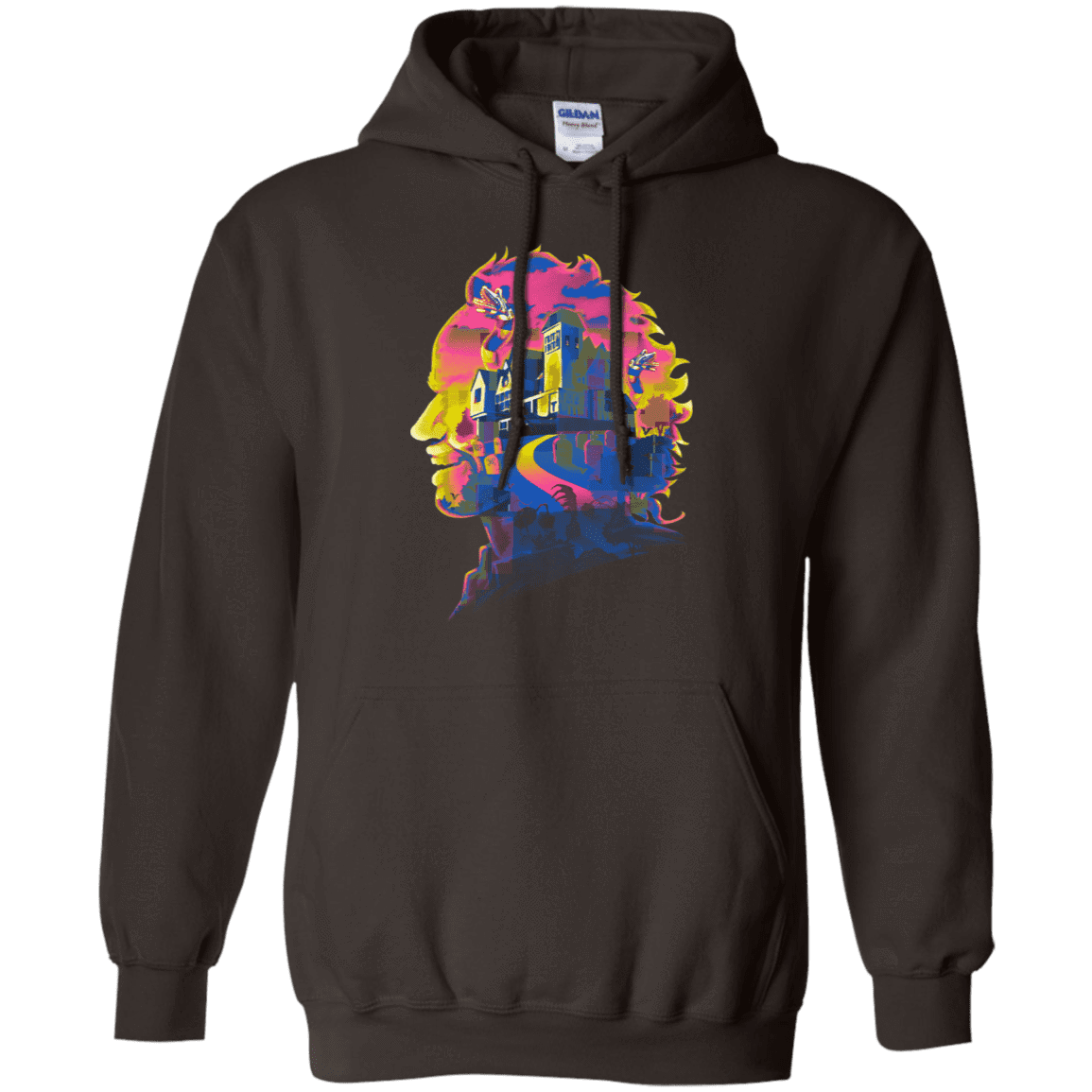 Sweatshirts Dark Chocolate / S Beetlejuice Silhouette Pullover Hoodie