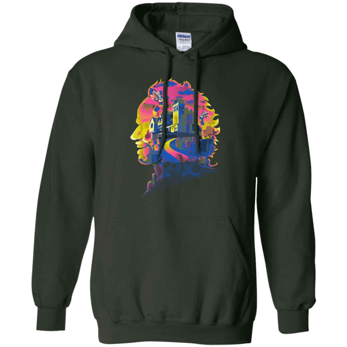 Sweatshirts Forest Green / S Beetlejuice Silhouette Pullover Hoodie