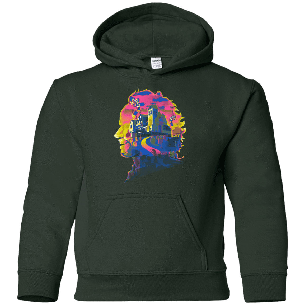 Sweatshirts Forest Green / YS Beetlejuice Silhouette Youth Hoodie