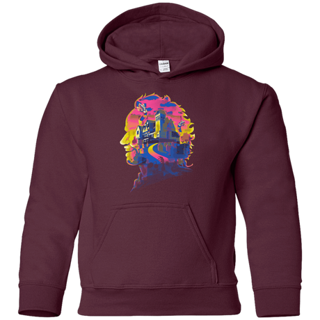 Sweatshirts Maroon / YS Beetlejuice Silhouette Youth Hoodie