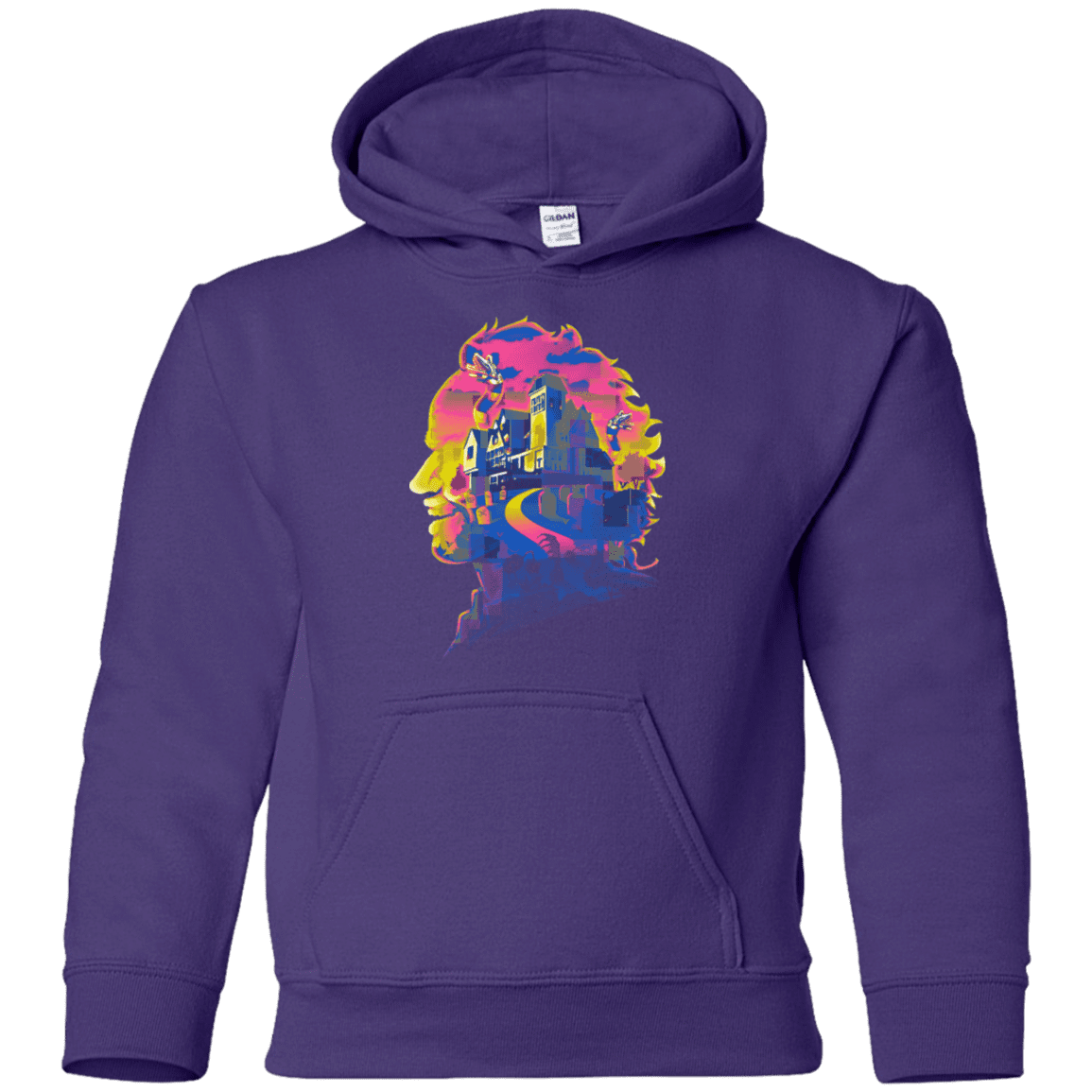 Sweatshirts Purple / YS Beetlejuice Silhouette Youth Hoodie