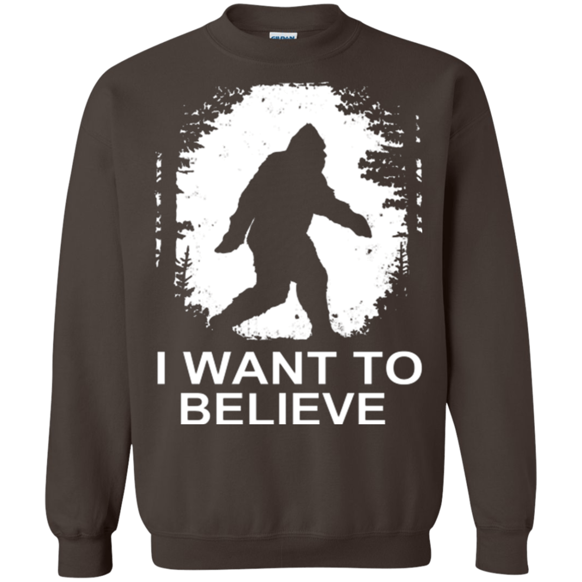 Sweatshirts Dark Chocolate / Small Believe Crewneck Sweatshirt