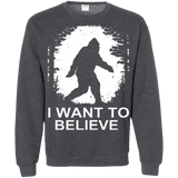 Sweatshirts Dark Heather / Small Believe Crewneck Sweatshirt