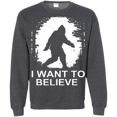 Sweatshirts Dark Heather / Small Believe Crewneck Sweatshirt