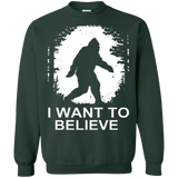 Sweatshirts Forest Green / Small Believe Crewneck Sweatshirt