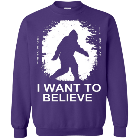 Sweatshirts Purple / Small Believe Crewneck Sweatshirt