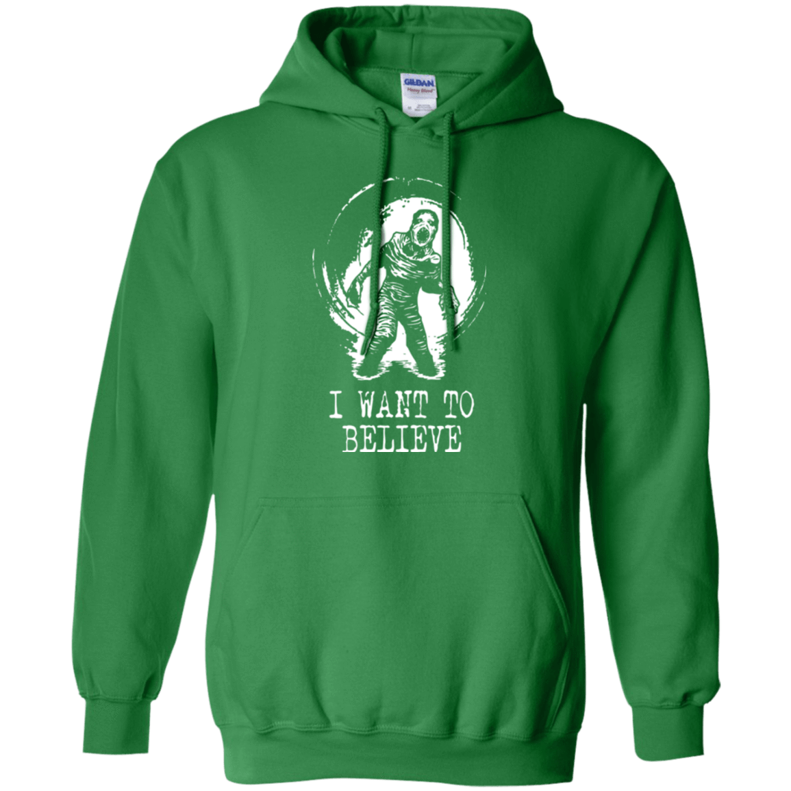 Sweatshirts Irish Green / Small Believe in Flukeman Pullover Hoodie
