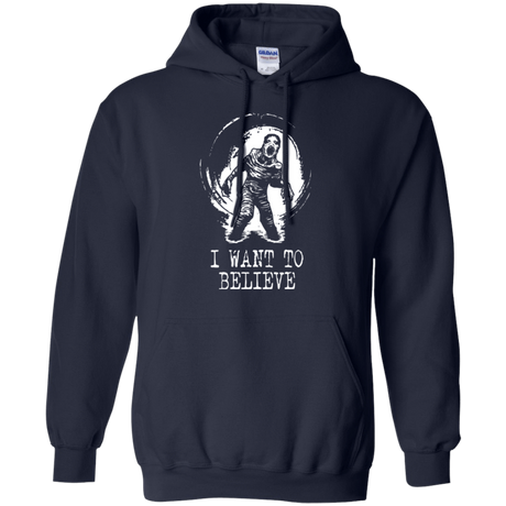 Sweatshirts Navy / Small Believe in Flukeman Pullover Hoodie