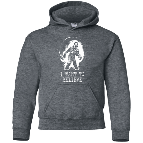 Sweatshirts Dark Heather / YS Believe in Flukeman Youth Hoodie