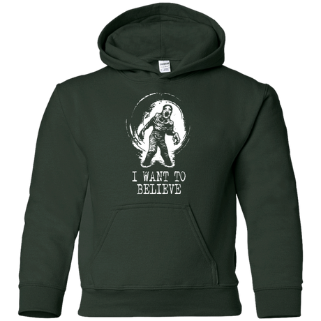 Sweatshirts Forest Green / YS Believe in Flukeman Youth Hoodie