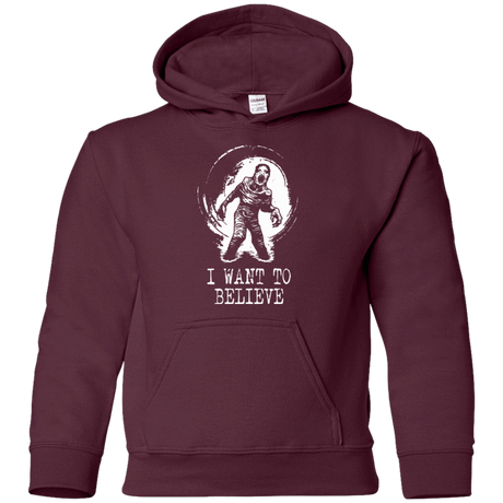 Sweatshirts Maroon / YS Believe in Flukeman Youth Hoodie