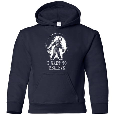 Sweatshirts Navy / YS Believe in Flukeman Youth Hoodie