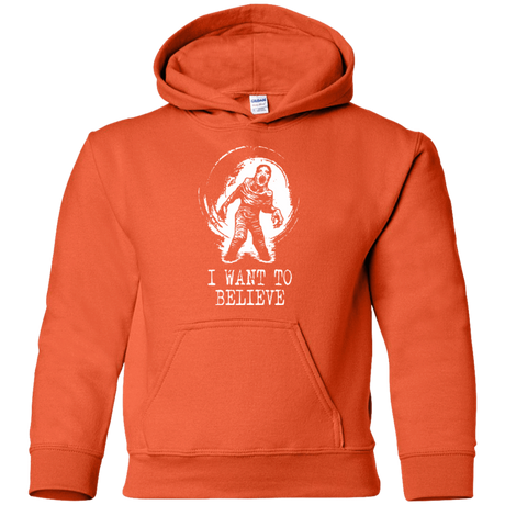 Sweatshirts Orange / YS Believe in Flukeman Youth Hoodie