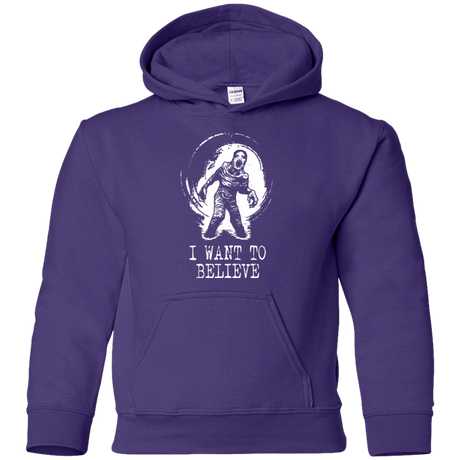 Sweatshirts Purple / YS Believe in Flukeman Youth Hoodie