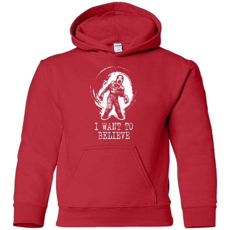 Sweatshirts Red / YS Believe in Flukeman Youth Hoodie