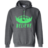 Sweatshirts Dark Heather / S Believe Pullover Hoodie