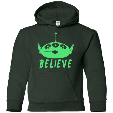 Sweatshirts Forest Green / YS Believe Youth Hoodie