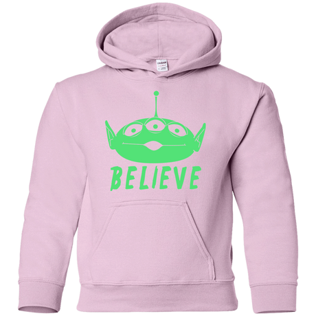Sweatshirts Light Pink / YS Believe Youth Hoodie